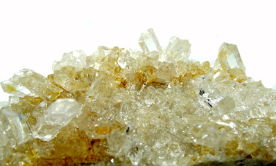 rock crystal quartz geode geological crystals