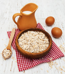 bowl of oat flake