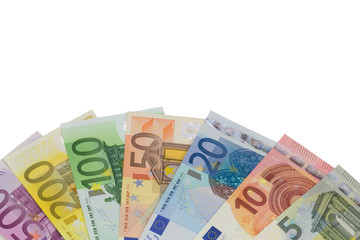 Geldfächer aus Euro Banknoten