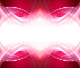 Moldura Abstrata Vermelha