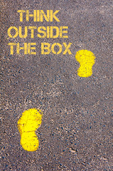 Think Outside The Box message