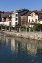 Fototapeta premium Reflect in Plentzia, Bizkaia, Basque Country, Spain