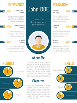 Cool Modern Resume Curriculum Vitae Design