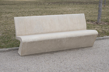 stone bench in the park