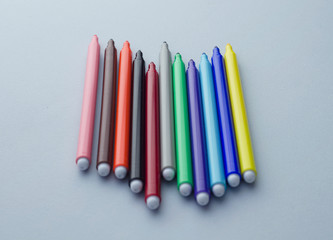 Colorful magic markers