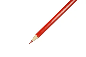 Muurstickers rood potlood © Hennie36