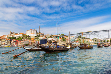 Fototapeta na wymiar Porto and old traditional boats