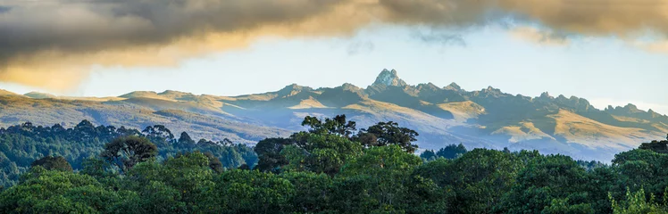 Rolgordijnen Mount Kenia © Wollwerth Imagery