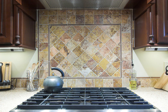 Expensive Stove And Backsplash