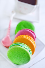 macaroons on plate