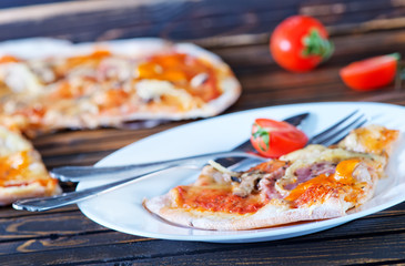 fresh pizza
