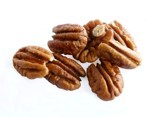 grains of brown american walnuts
