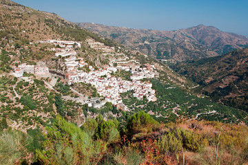 Fototapeta na wymiar Village Otivar, Province of Granada, Spain