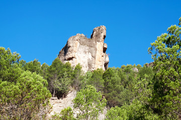 Fototapeta na wymiar Cliffs near city of Cuenca, Spain