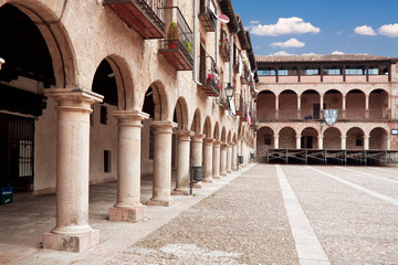 The courtyard bishops Castle Siguenza. Castillo de los Obispos d © Mik Man