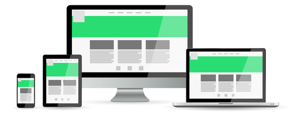 Modern digital tech device collection