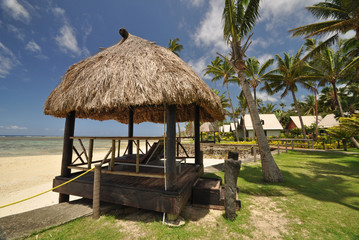 South Pacific beach hut