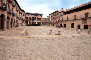 The courtyard bishops Castle Siguenza. Castillo de los Obispos d - 79180596