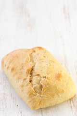 bread on white background