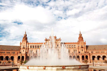 Fototapeta premium Spanish Square in Sevilla, Spain