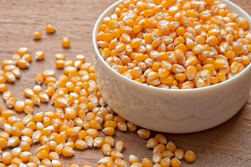 Yellow corn grain