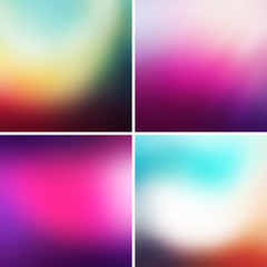 Obraz premium Abstract colorful blurred vector backgrounds