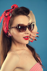 Obraz premium pin-up girl.