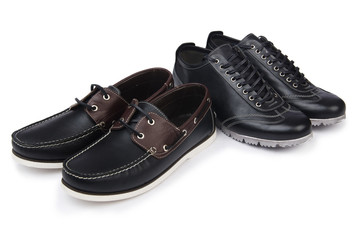 Male shoes isolated on white