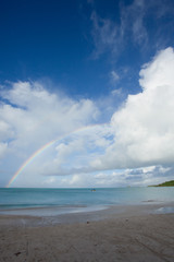 Rainbow over carrabien sea