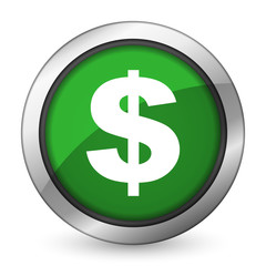 dollar green icon us dollar sign