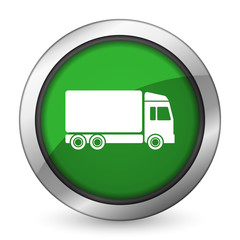delivery green icon truck sign