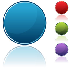 Round Button Icon Set
