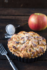 Apple pie in the mold