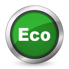 eco green icon ecological sign