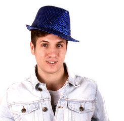 Boy with blue hat