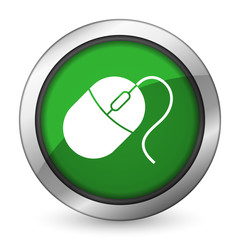 computer mouse green icon