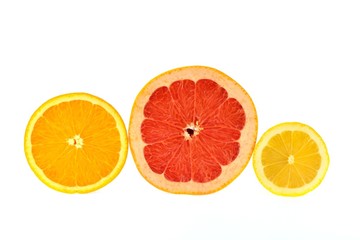 cutting off half of the fruit