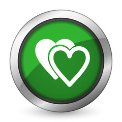 love green icon sign hearts symbol