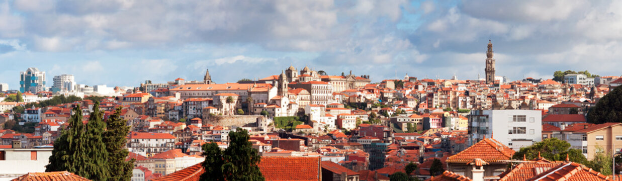 view of old town of Porto, Portugal