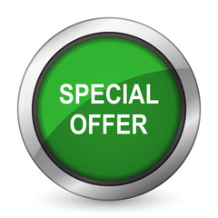special offer green icon