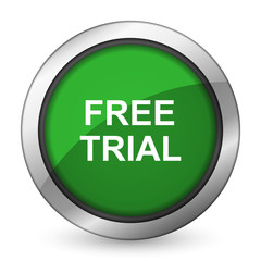 free trial green icon