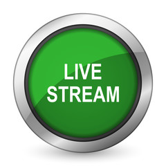 live stream green icon