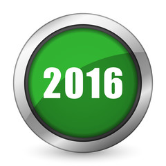 new year 2016 green icon new years symbol