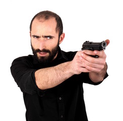 Man with gun