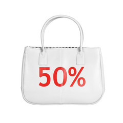 Sale bag design element isolated on white