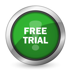 free trial green icon