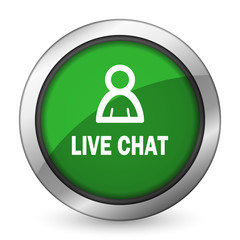 live chat green icon