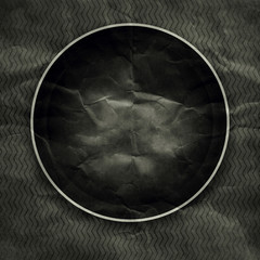 Black Paper round frame