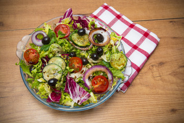 Ensalada con aliño