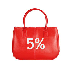 Sale bag design element isolated on white